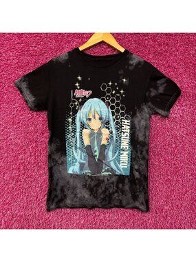 Hatsune Miku The Virtual Idol Chibi Style Anime Bleach Dye Small